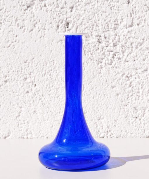 Dark Blue Short Sturdy Vase