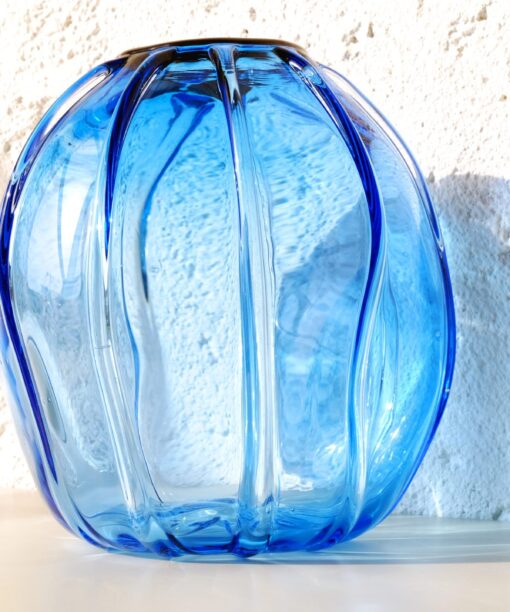 Azure Tall Round Vase