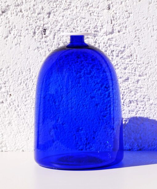 Dark Blue Tall Sturdy Vase