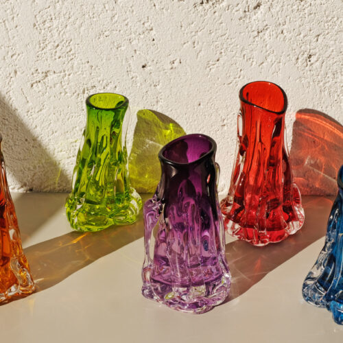 Alternative view of Short Flow Vase Golden Amber