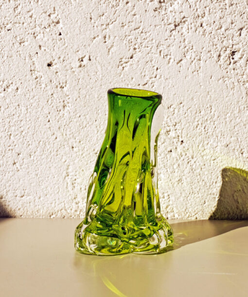 Short Flow Vase Electric Lime - Image 3