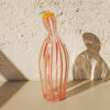 Linear Anatomy Vase Flamingo