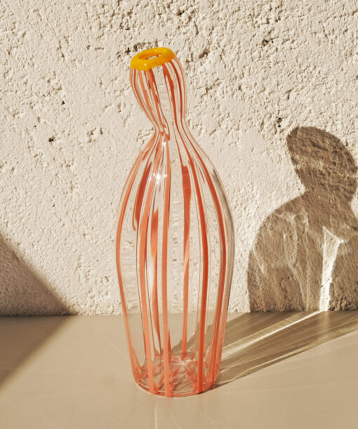Linear Anatomy Vase Flamingo