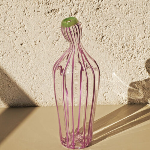 Linear Anatomy Vase Purple