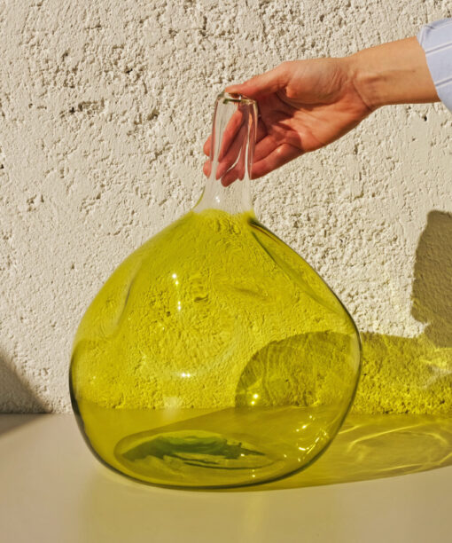 Alternative view of Stratum Vase No.1 Lime Green