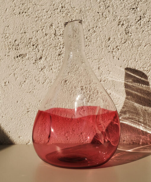 Alternative view of Stratum Vase No.2 Sunset Red