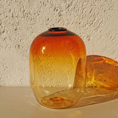 Alternative view of Amber Gradient Pithos Vessel